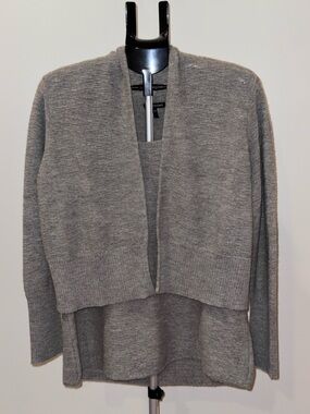 Eileen Fisher Light Gray Open-Front Women's Cardigan and Sweater